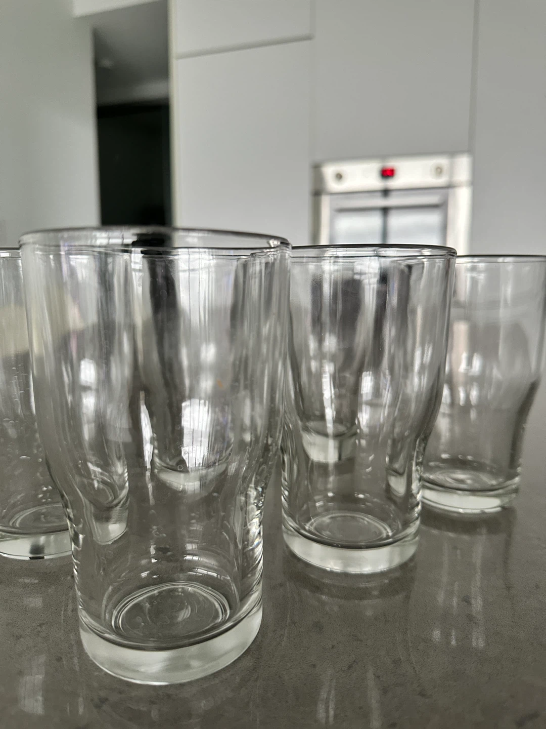 Set of 6 Clear Glass Tumblers - photo 2
