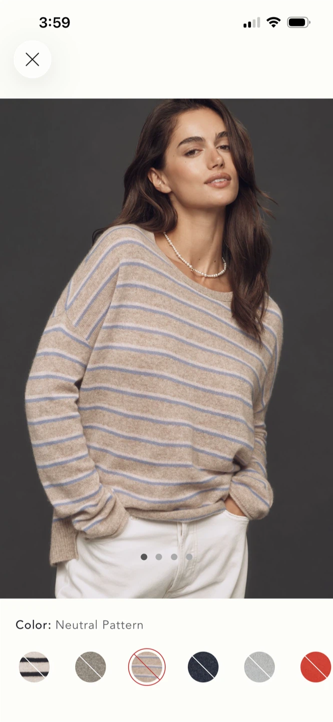 BNWT Anthropologie Maeve 100% Cashmere Sweater S