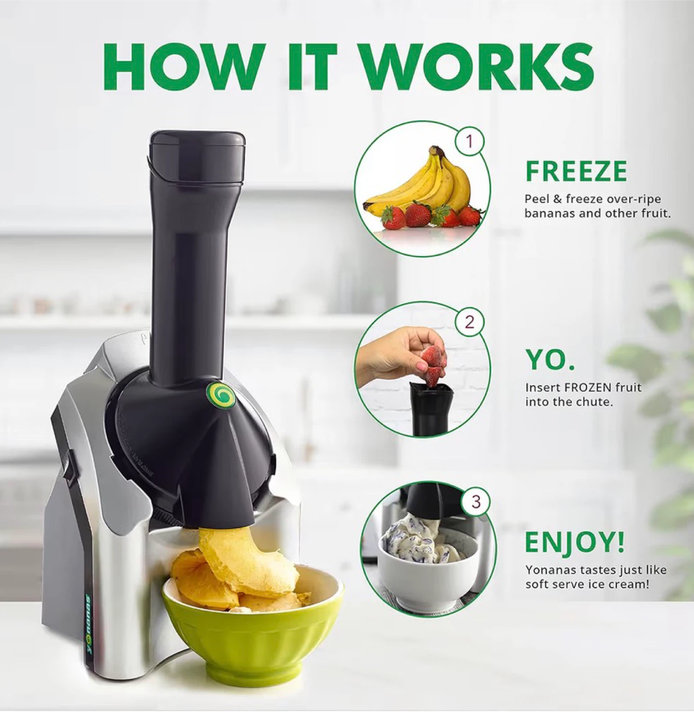Yonanas Frozen Fruit Ice Cream Maker - photo 2