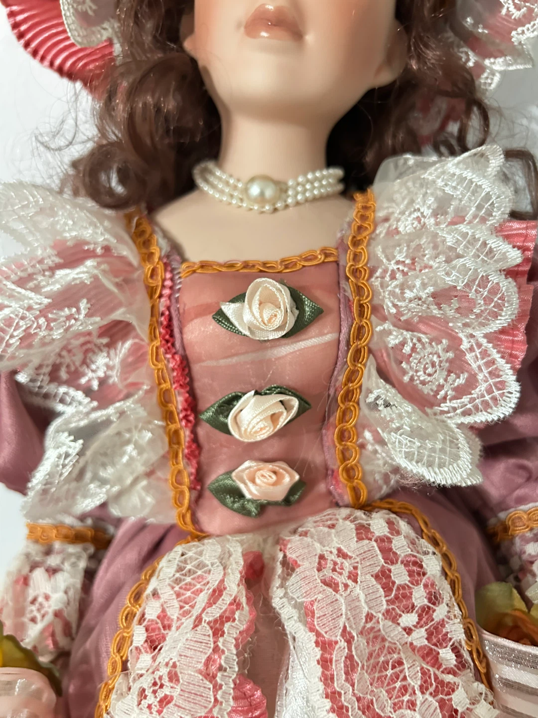 Vintage Porcelain Doll 23” - photo 3