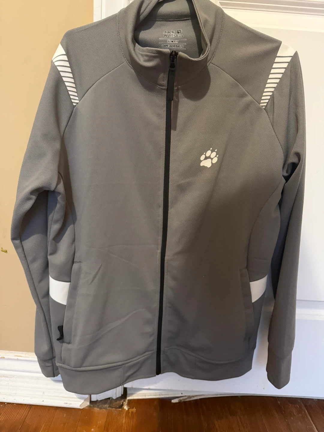 Jack Wolfskin Grey Full Zip Track Jacket