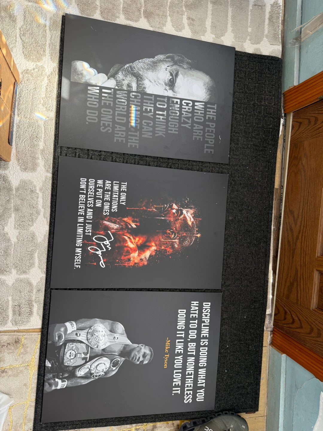 Mike Tyson Motivational Wall Art Prints (Set of 3)