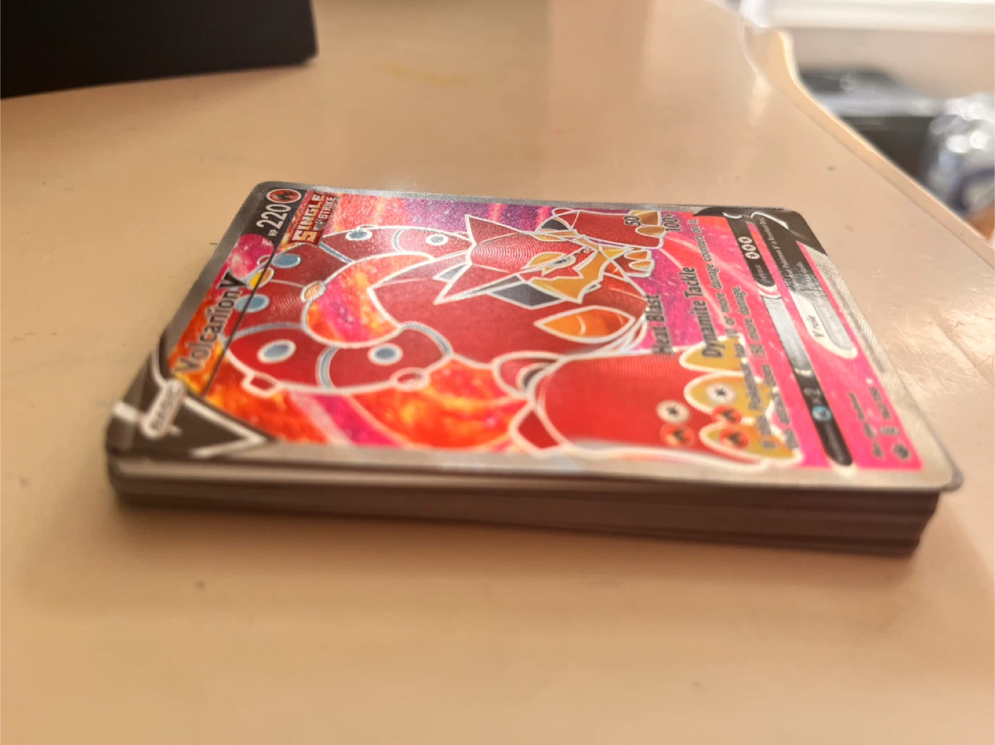 Pokemon Volcanion V Card and random stuff