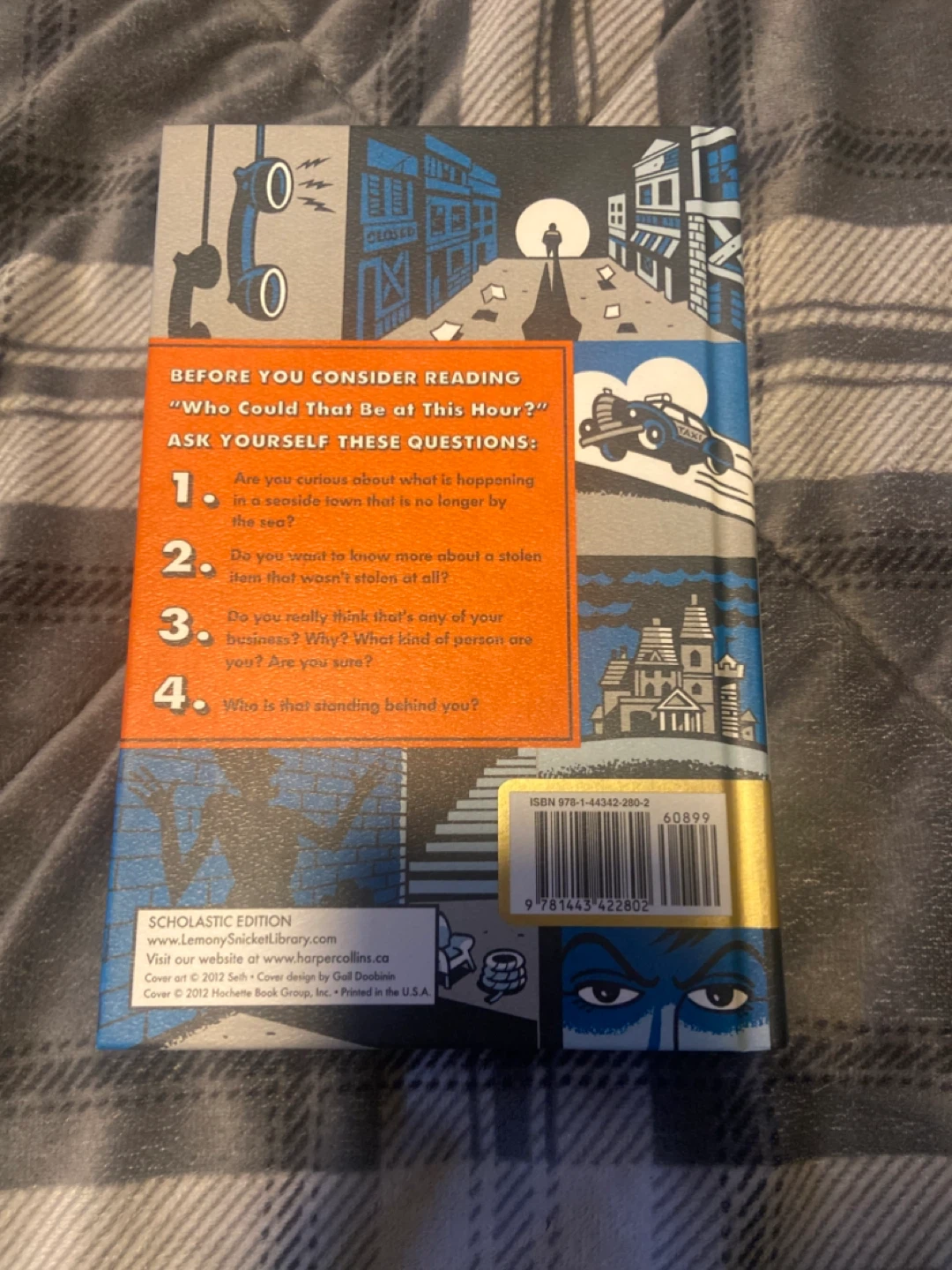 Lemony Snicket Who Could That Be At This Hour Hardcover Novel - photo 2