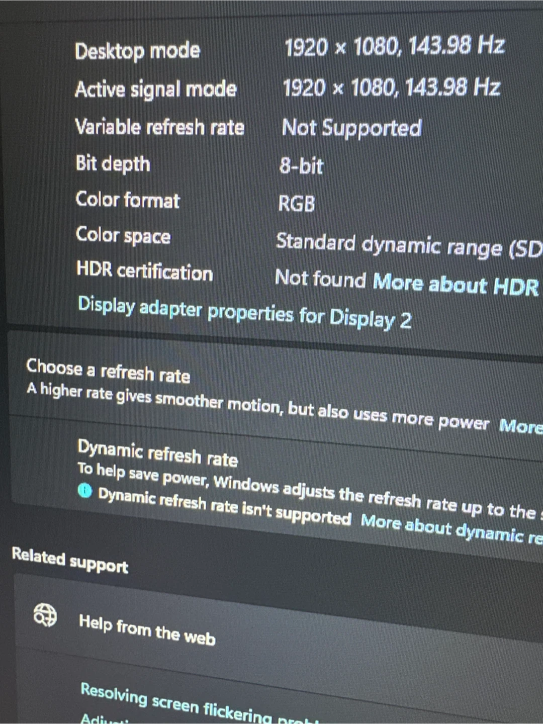 LG Ultragear 144HZ 27IN monitor - photo 2