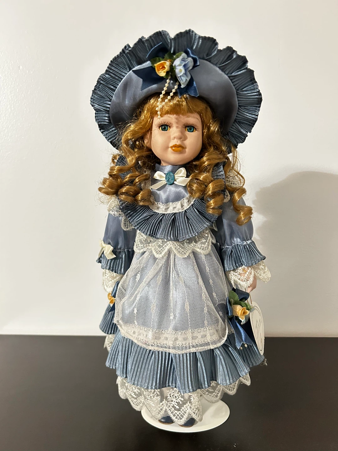 Vintage Porcelain Doll 16” - The London Elite Collection