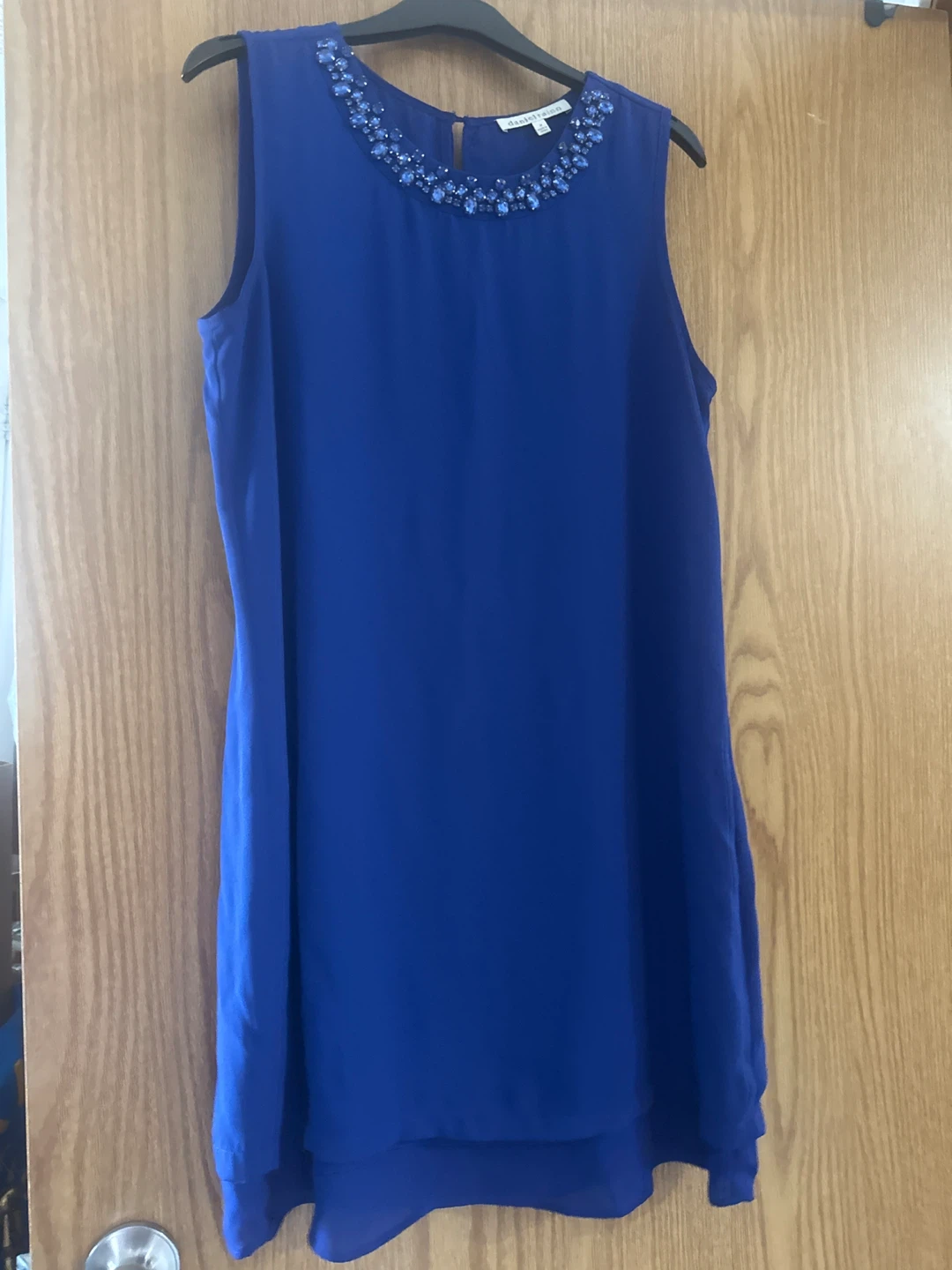 Danielrainn Royal Blue Beaded Dress - Size M