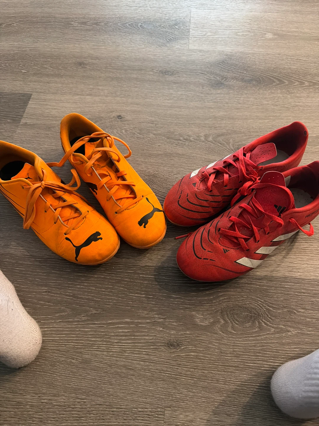 Puma and Adidas Soccer Cleats
