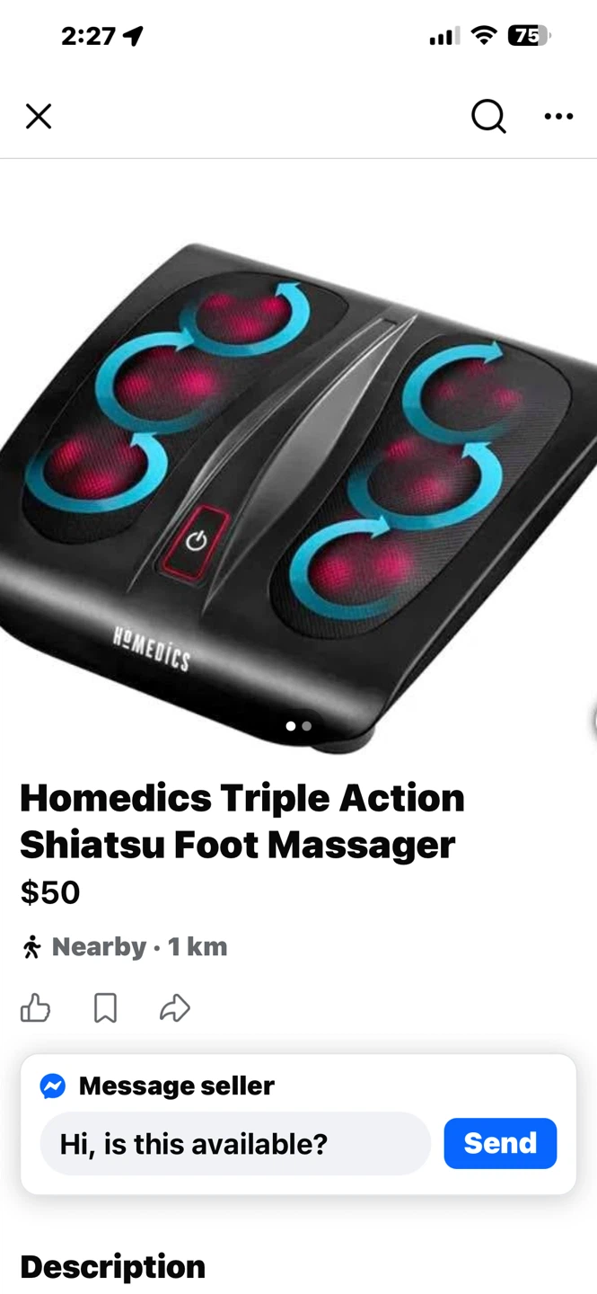 For sale homedise foot massage new - photo 2
