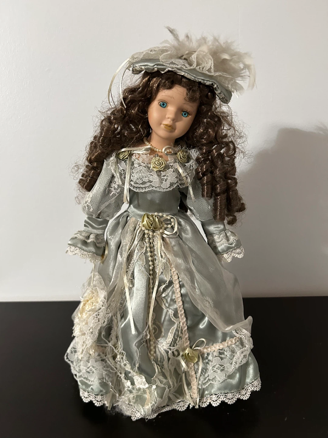 Vintage Porcelain Doll 16”