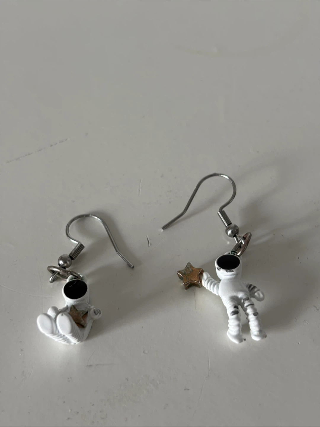 Astronaut Dangle Earrings with Stars - photo 2