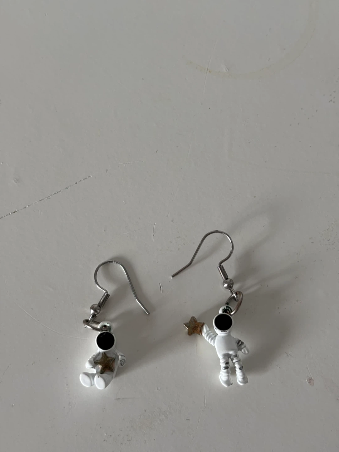 Astronaut Dangle Earrings with Stars