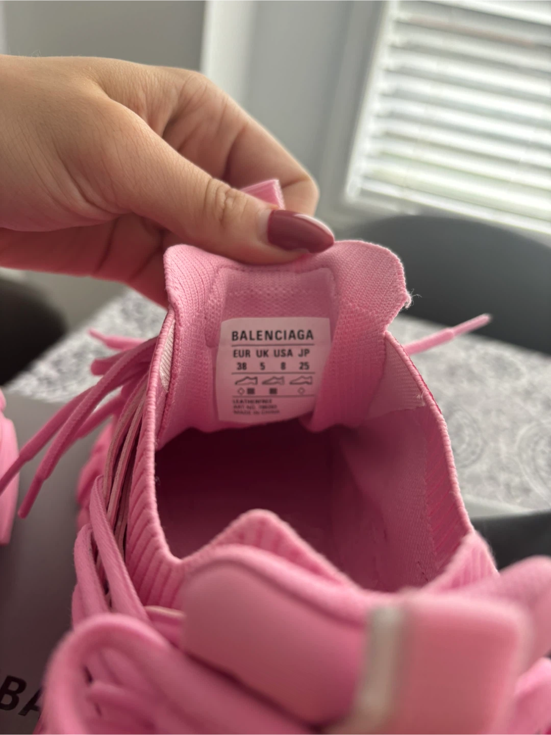 Balenciaga Pink Track Sneakers - photo 2