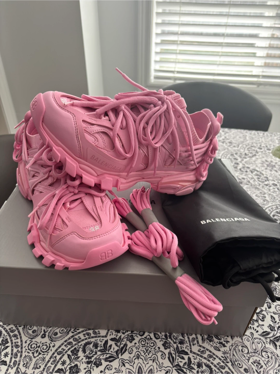 Balenciaga Pink Track Sneakers
