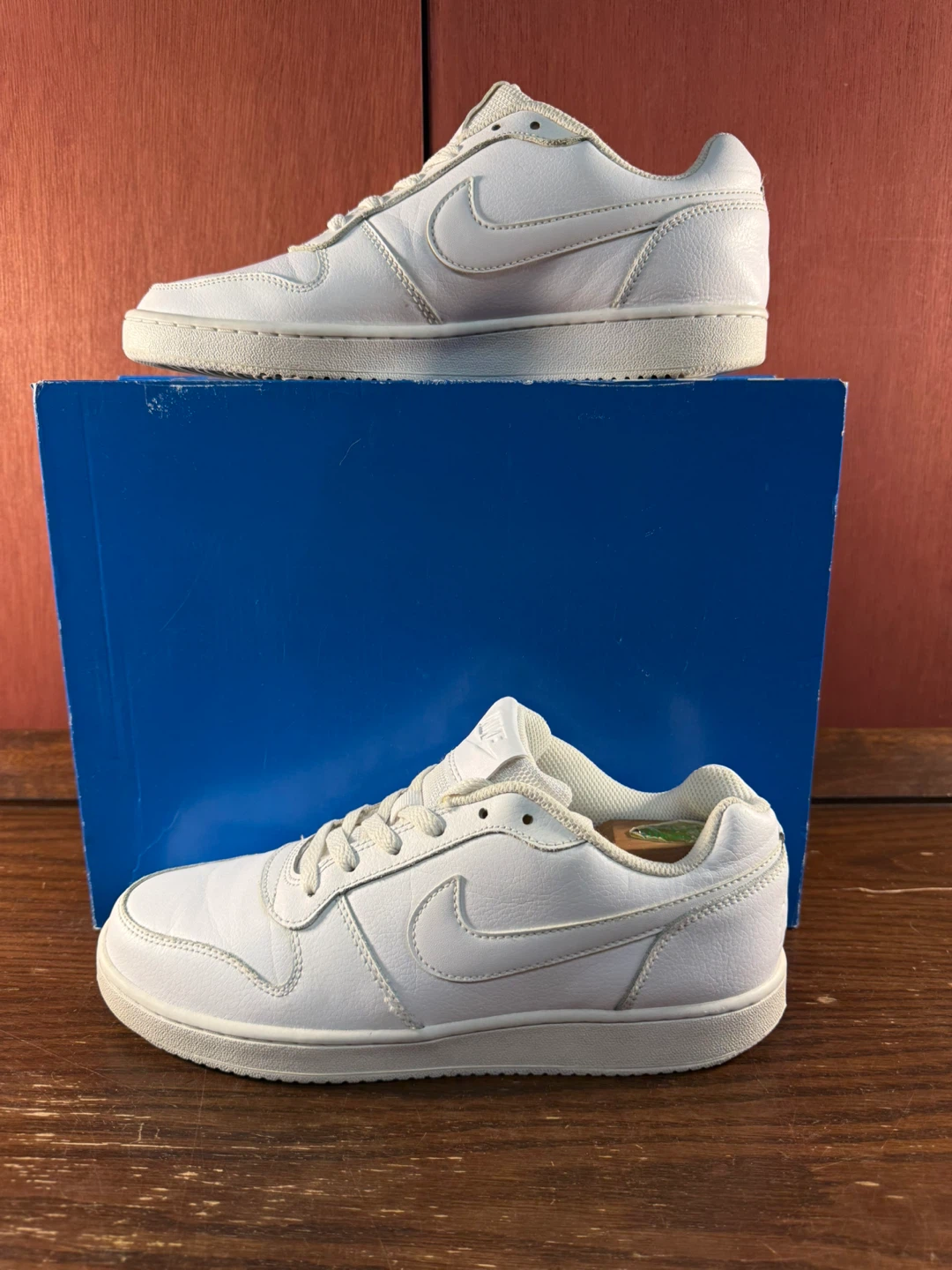 Nike Ebernon Low “Triple White” Women’s Casual Sneakers Sz US 10
