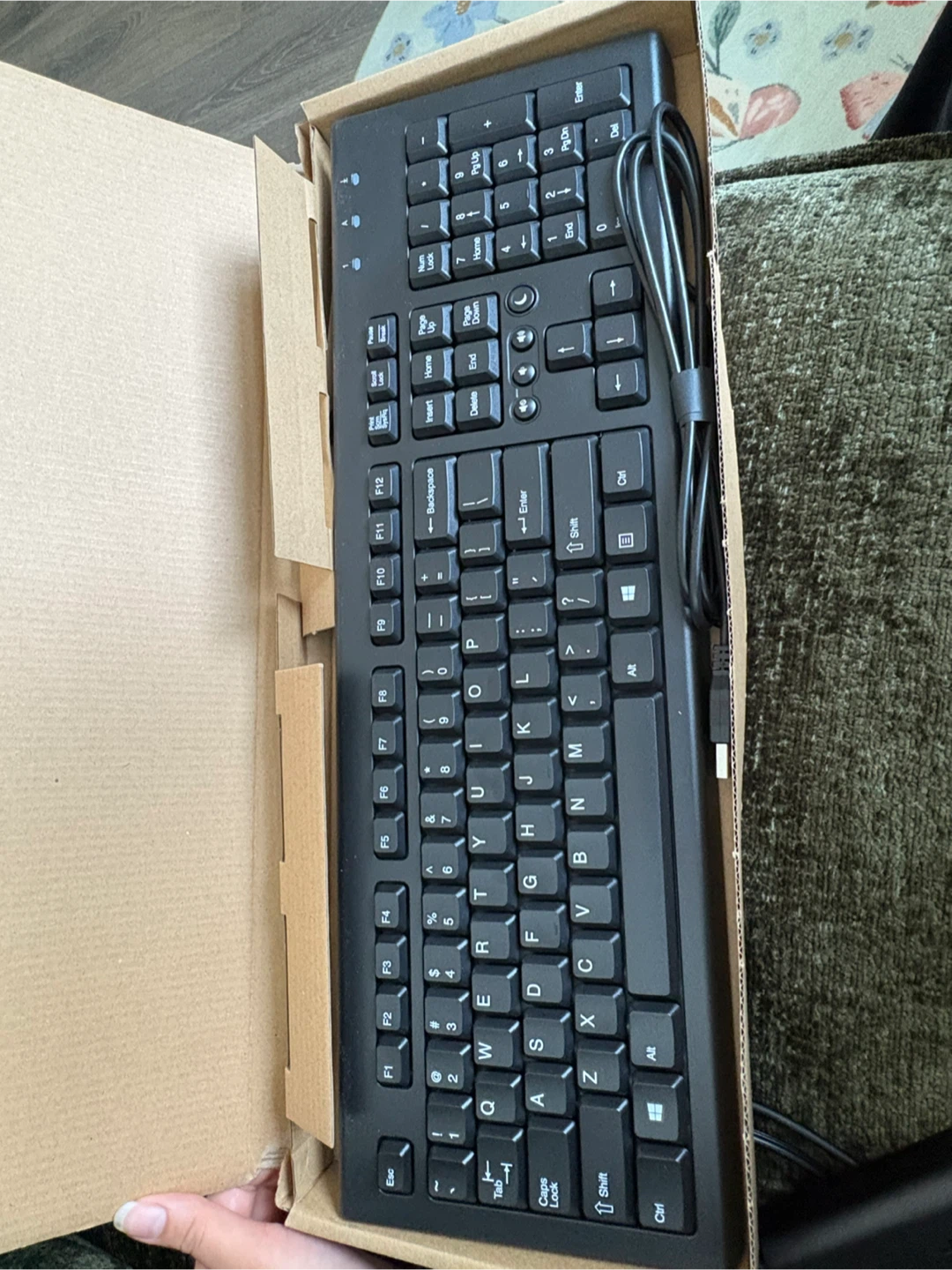 Black Wired Keyboard