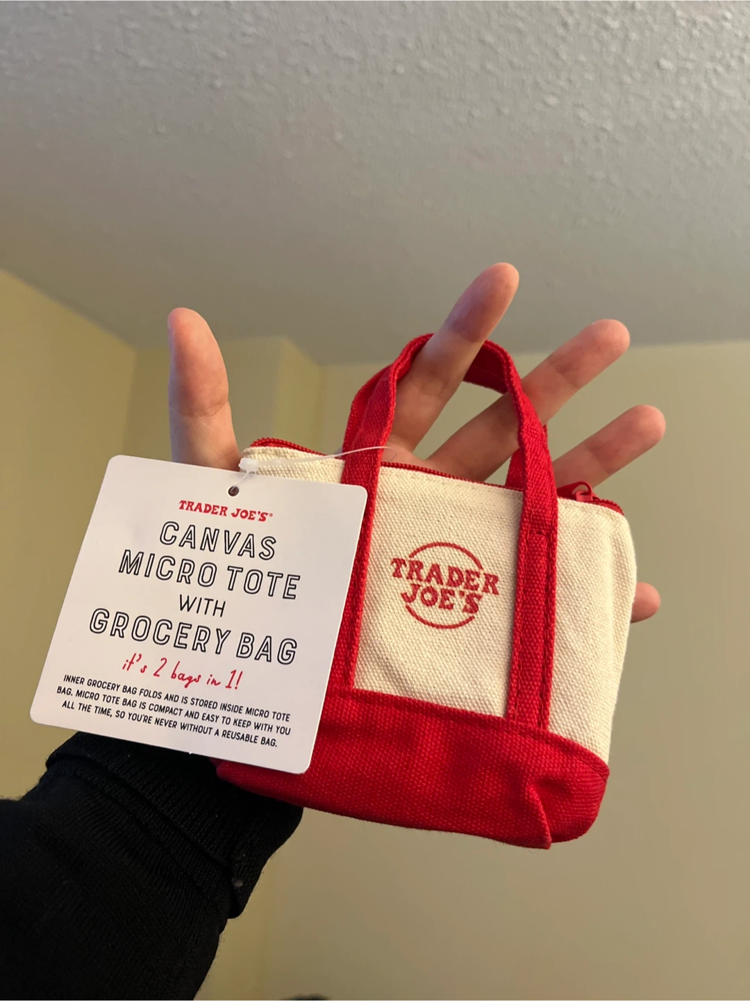 Trader Joe's Canvas Micro Tote Bags - photo 3