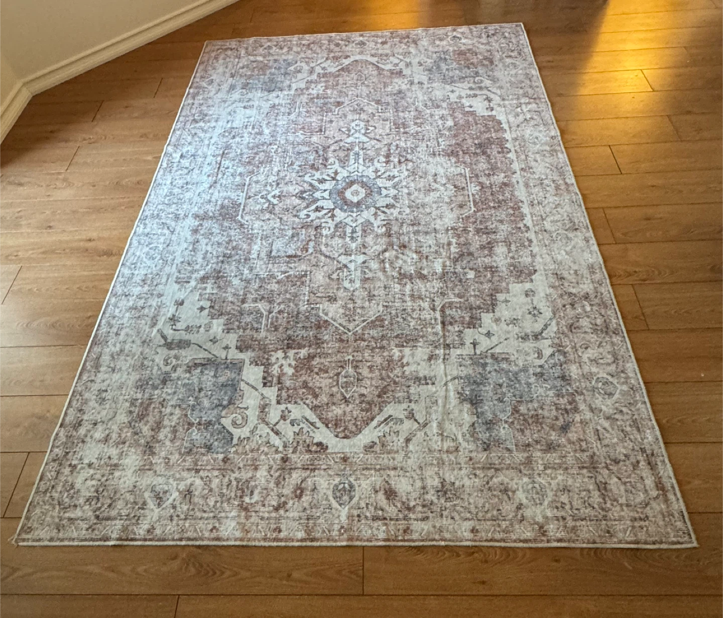 6x9 Washable Vintage Rug Indoor