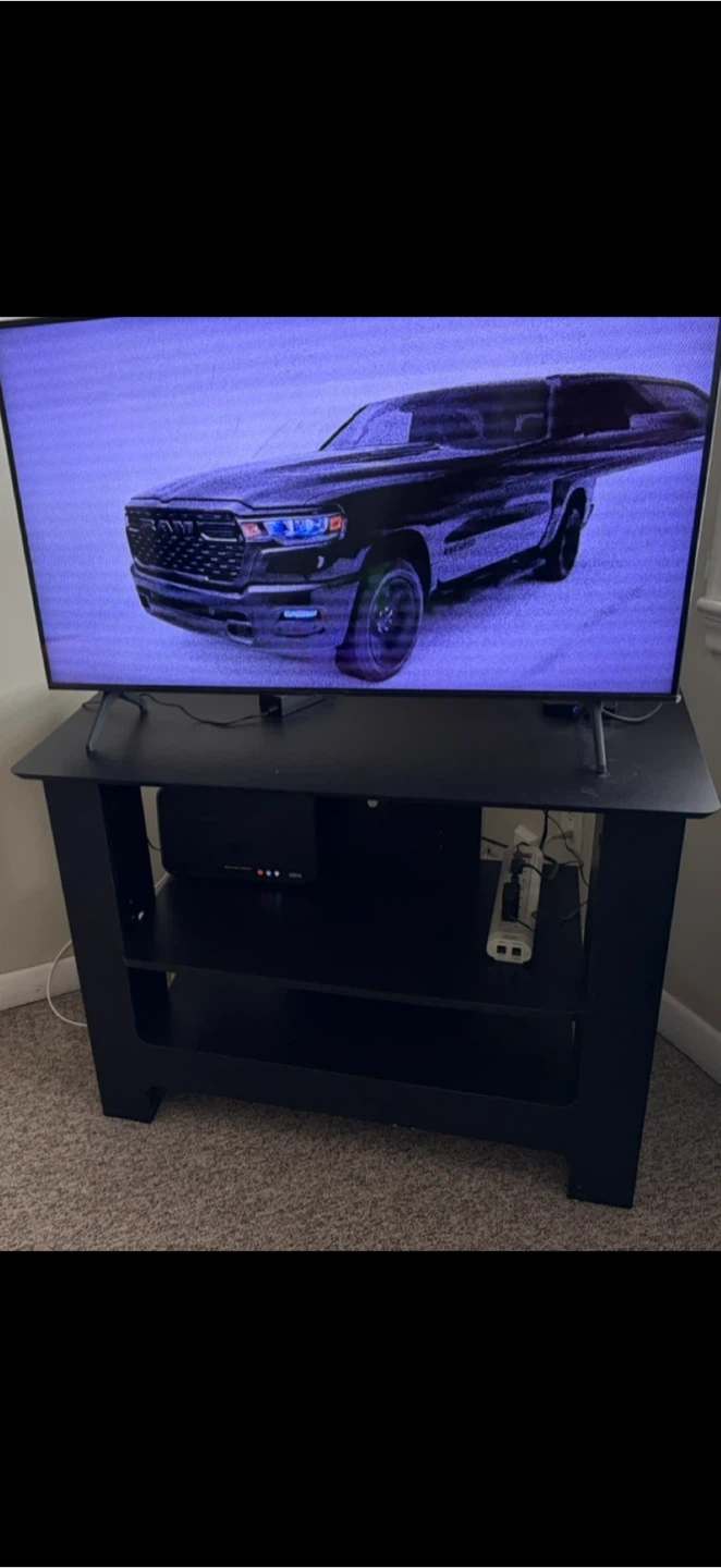 Black 2-Tier TV Stand / Media Console