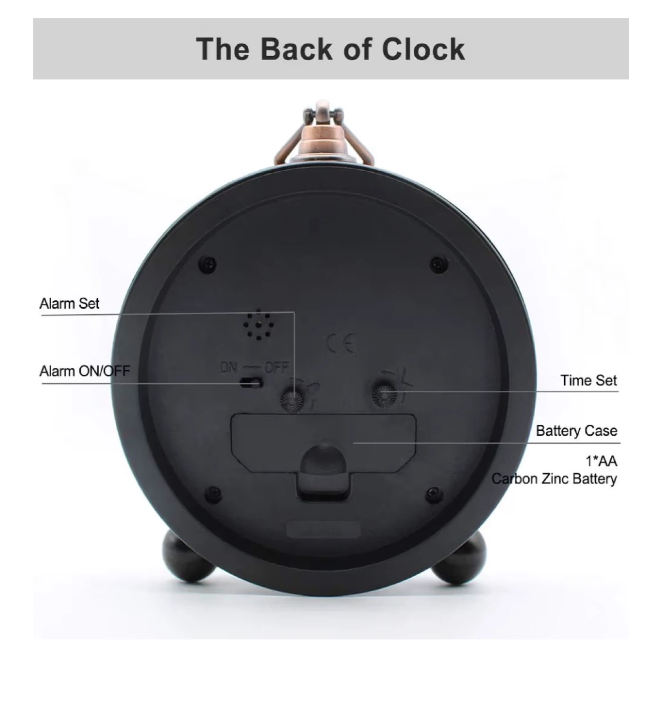 Vintage Style Alarm Clock - photo 3