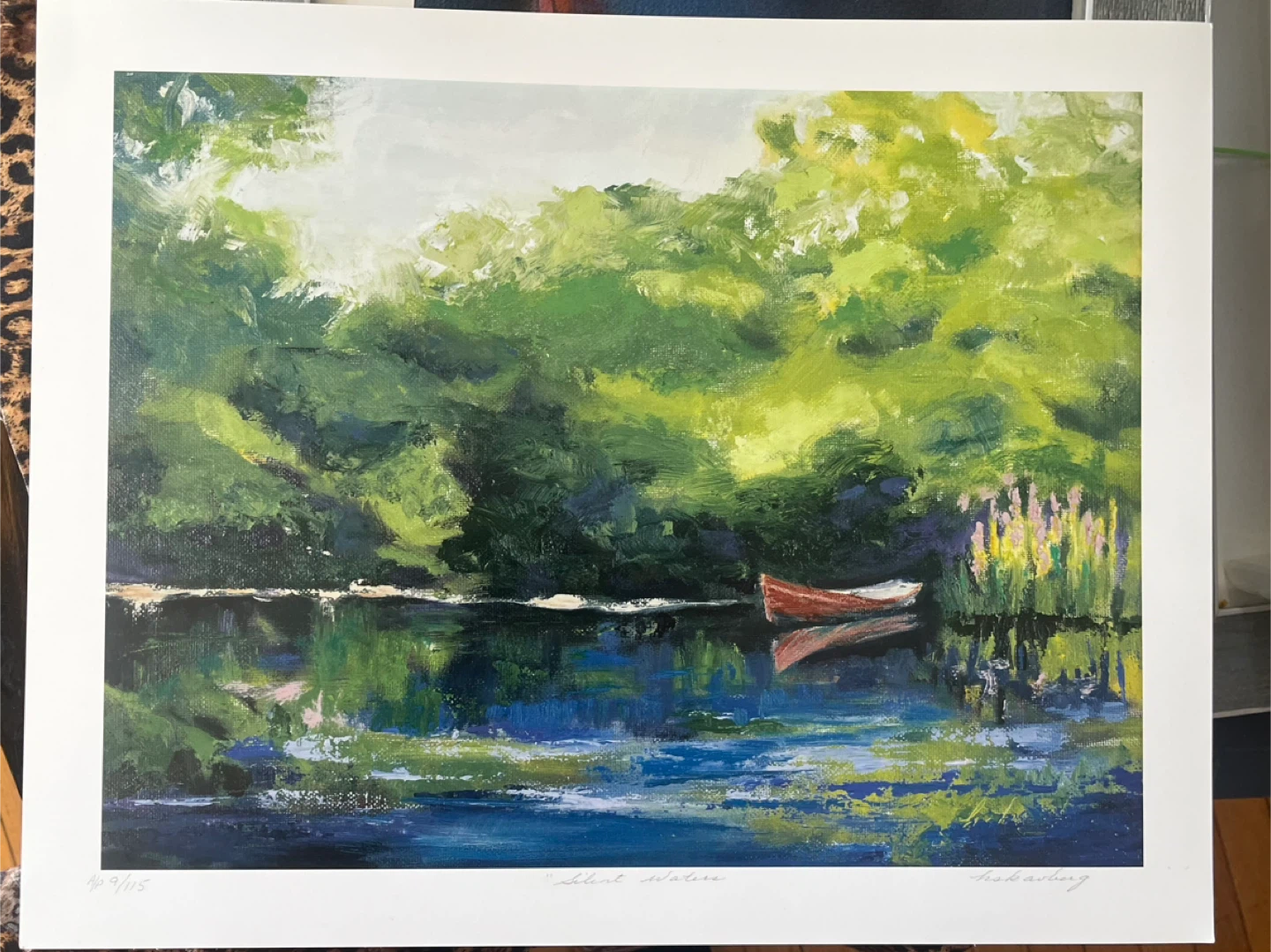 Art-Art Print-“Silent Waters” by local artist Hazel Scavberg - photo 2