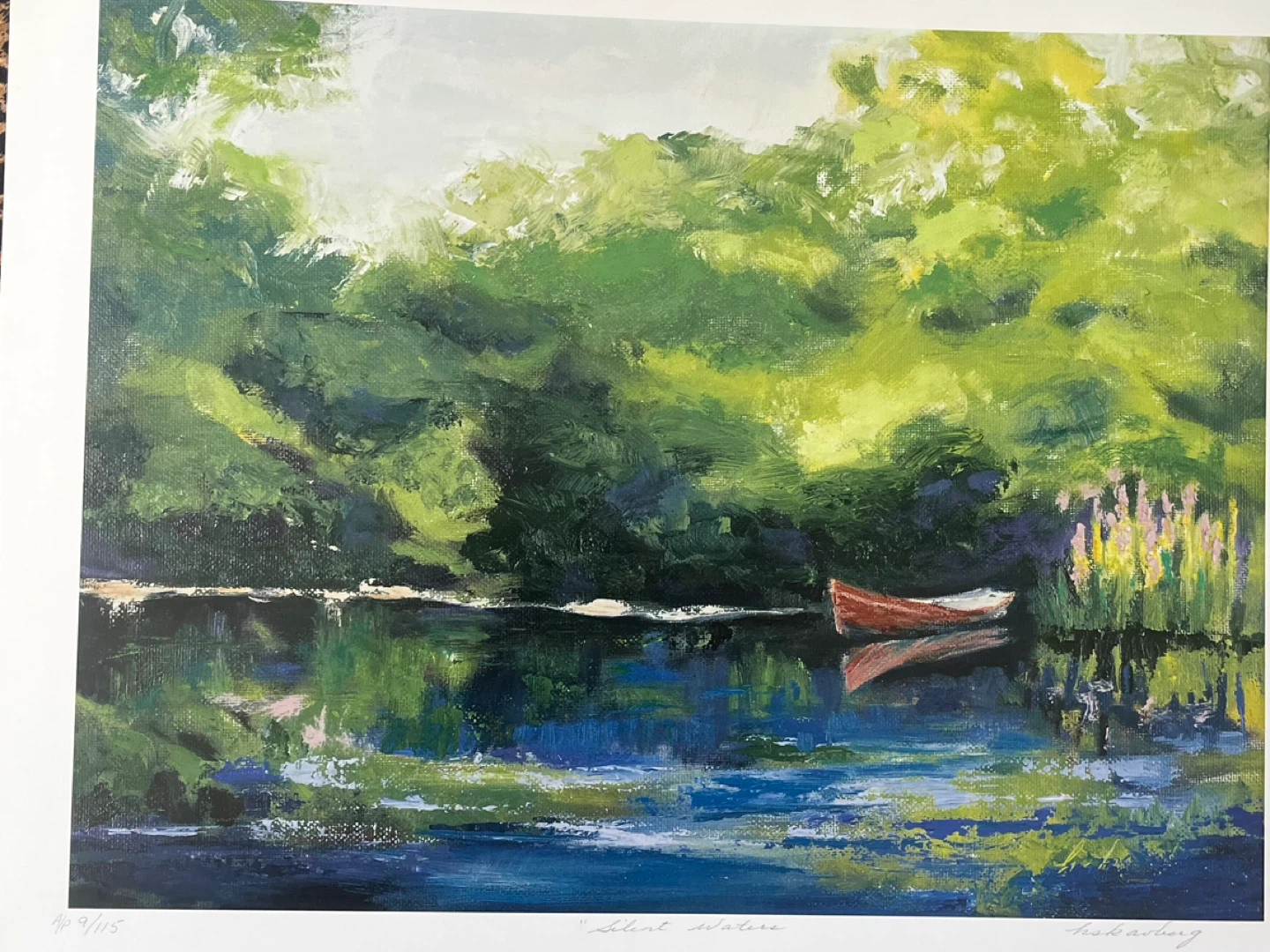 Art-Art Print-“Silent Waters” by local artist Hazel Scavberg - photo 3