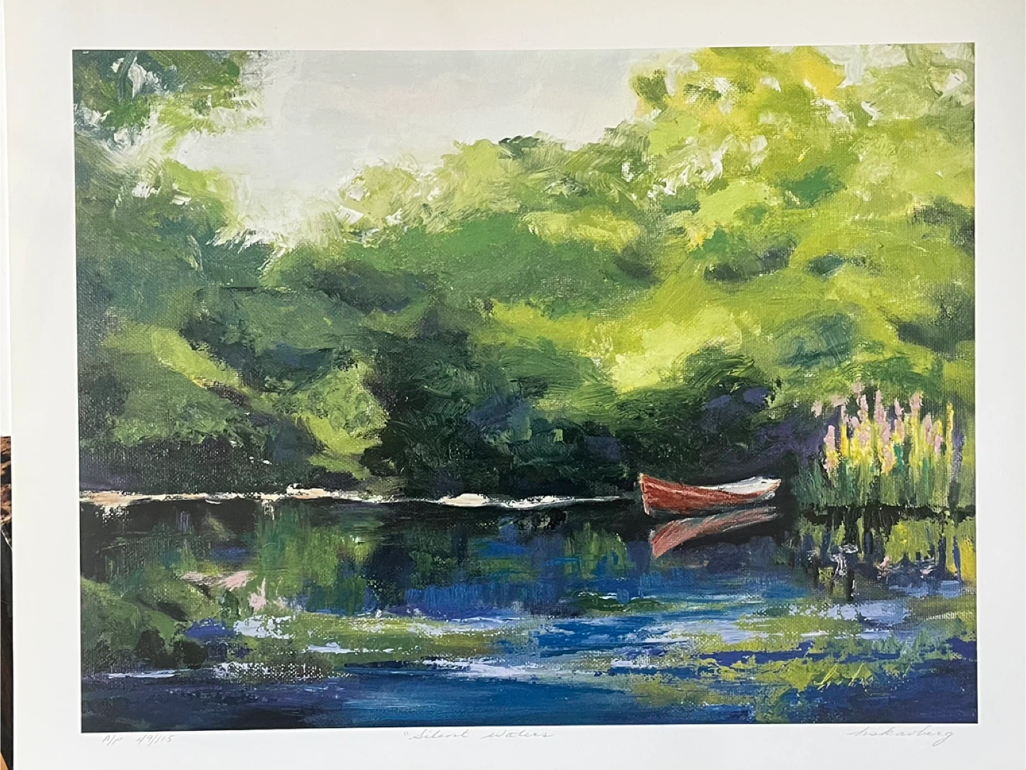 Art-Art Print-“Silent Waters” by local artist Hazel Scavberg - photo 4