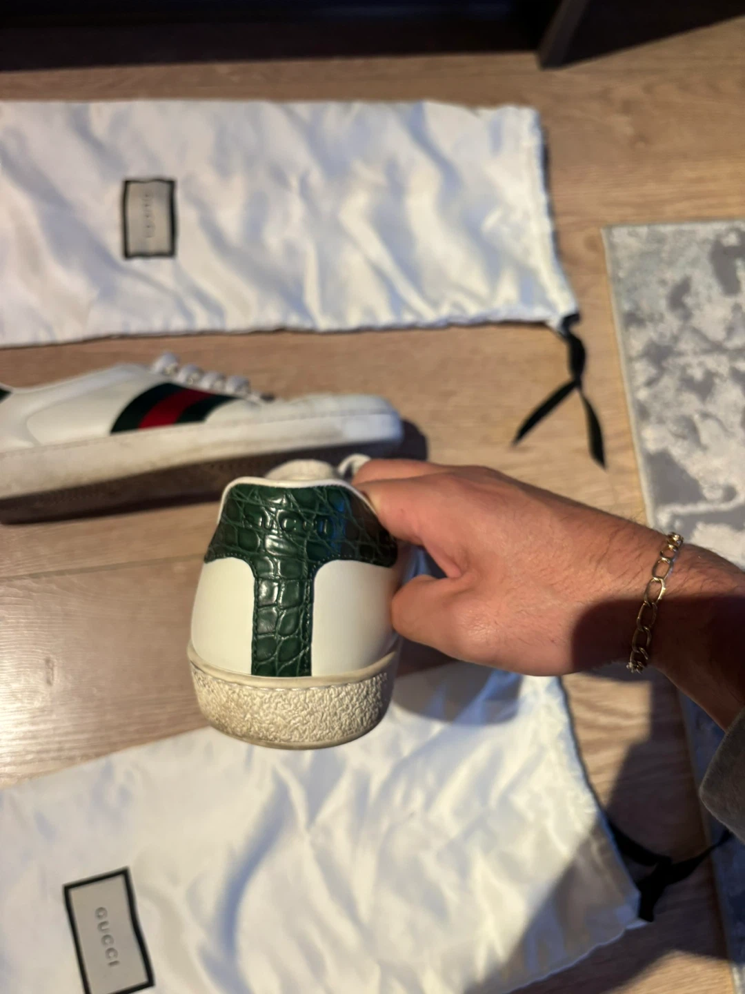 Gucci Ace Sneakers - White size 9 - photo 4