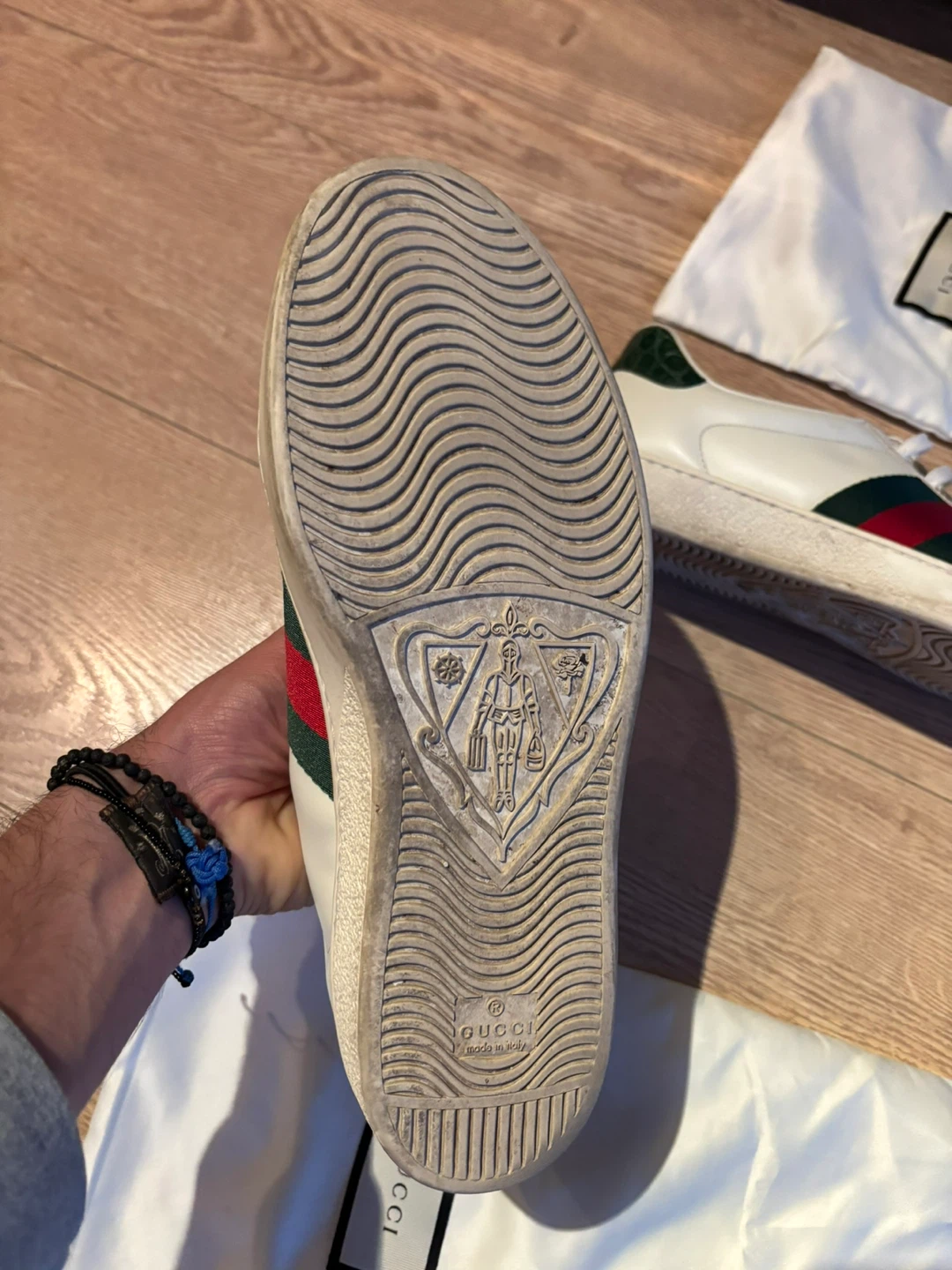 Gucci Ace Sneakers - White size 9 - photo 5