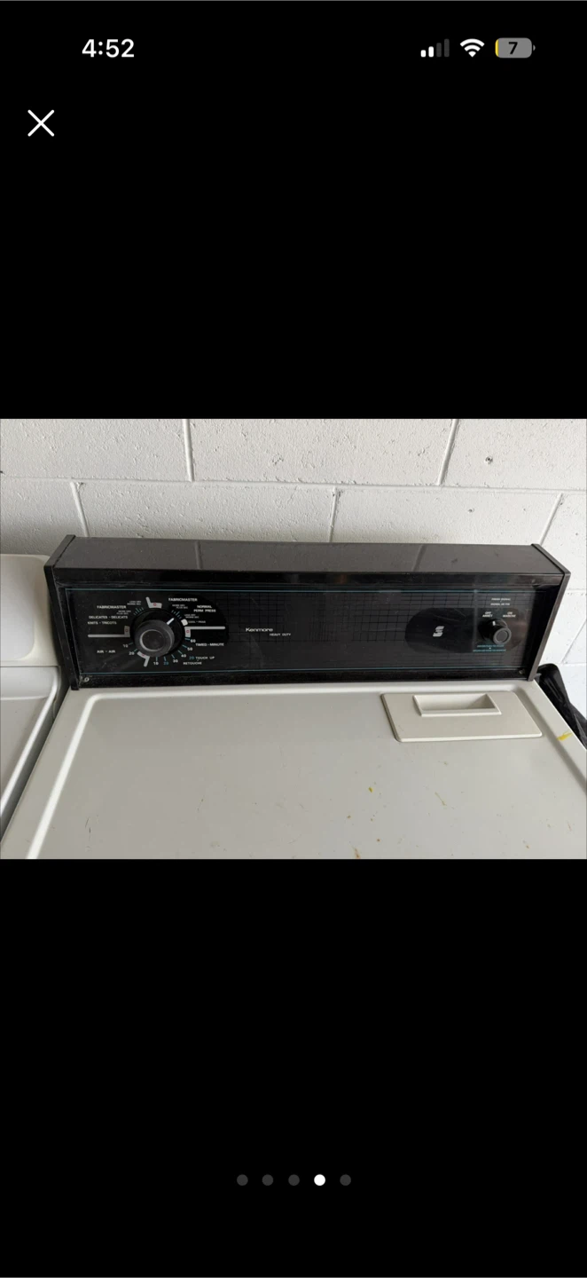 White Kenmore Electric Dryer - photo 3
