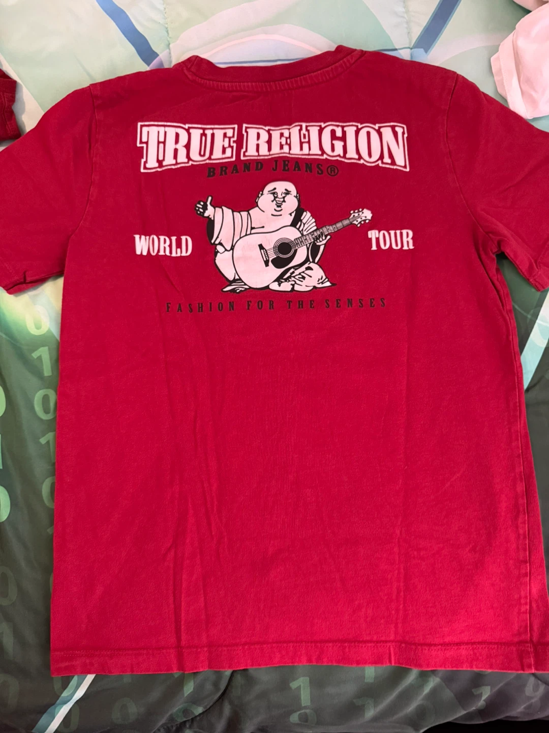 True Religion Red Buddha Guitar T-Shirt - photo 2