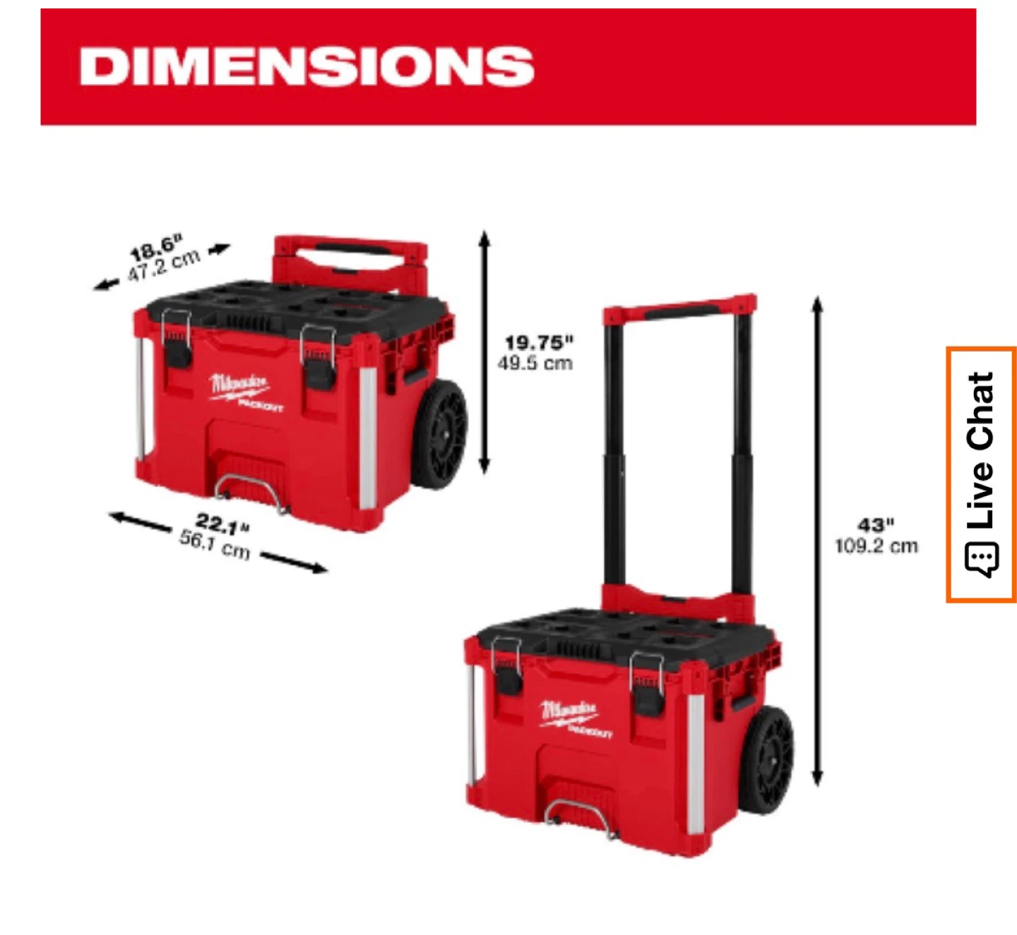 Milwaukee PACKOUT Rolling Tool Box - photo 5