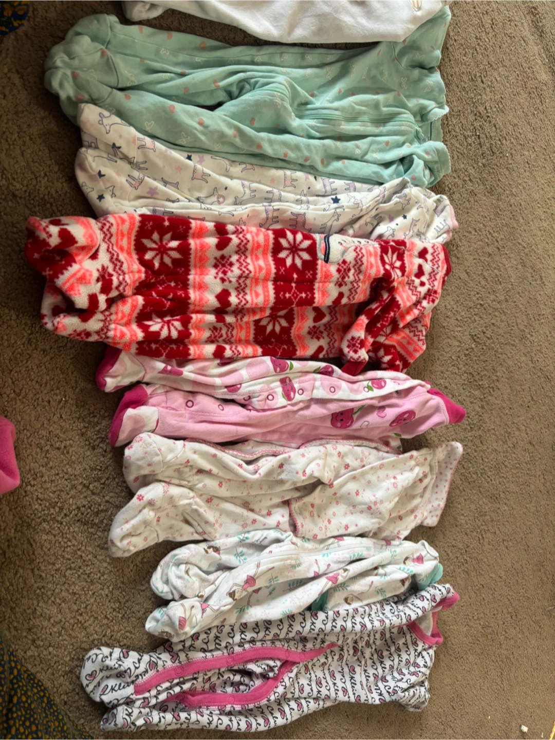 Sleep suits girls  3 months