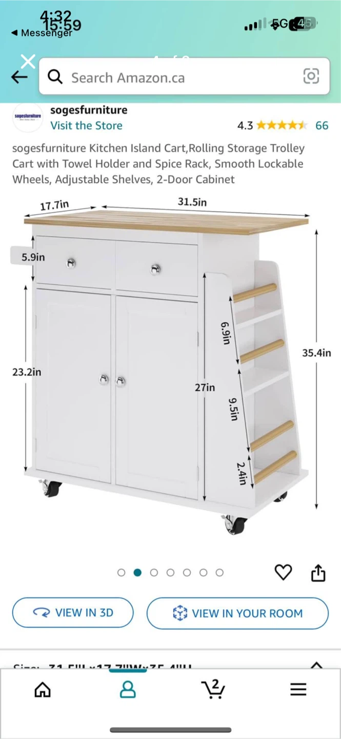 Kitchen Island Cart - photo 5
