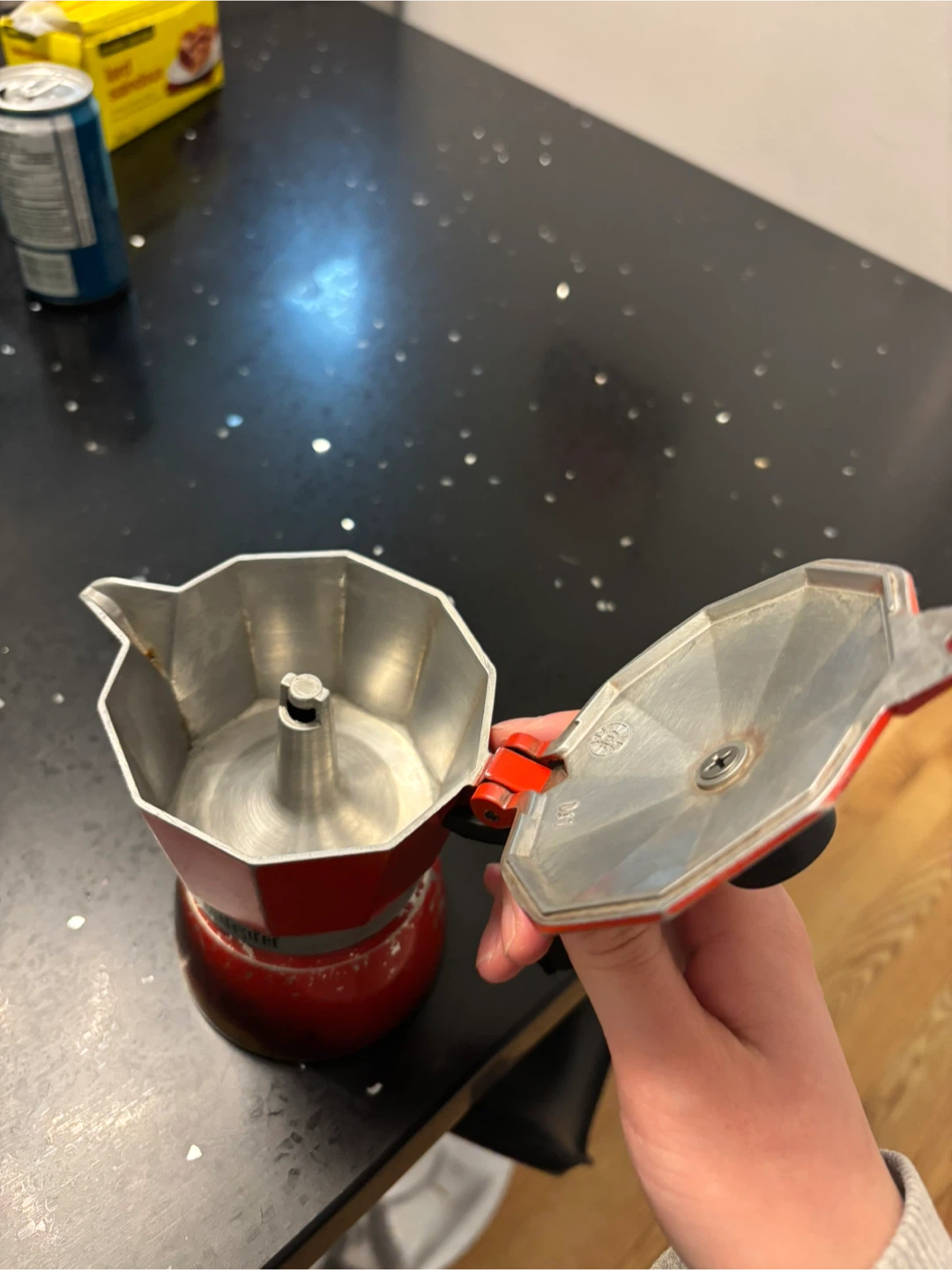Red La Cafetière Moka Pot Espresso Maker - photo 3