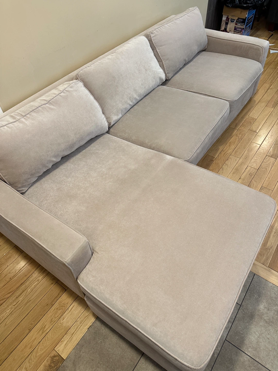 Modern Beige Sectional Sofa with Reversible Chaise (CAN DELIVER) - photo 4
