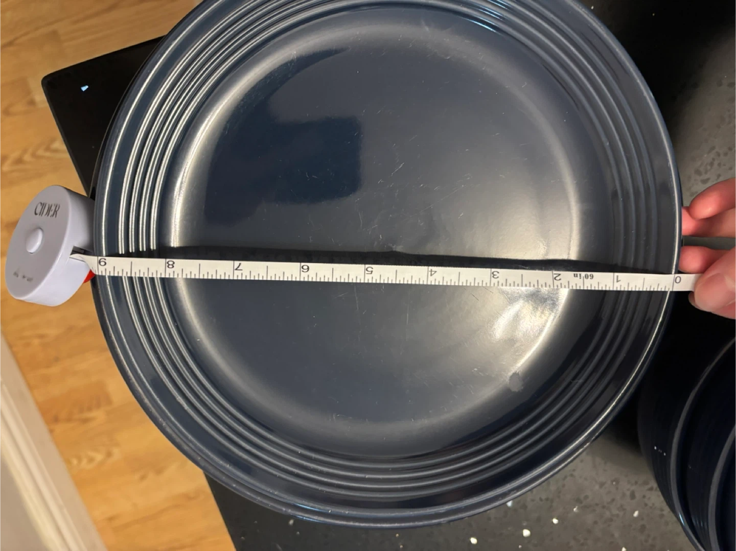 Set of 8 Navy Blue Plates and 4 Bowls - photo 3