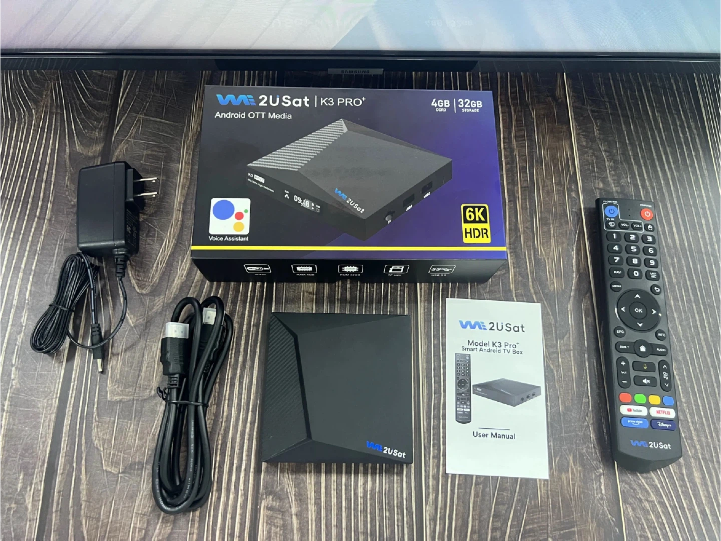 We2usat K3 Pro+ Android OTT Media Box 4GB RAM 32GB Storage - photo 2