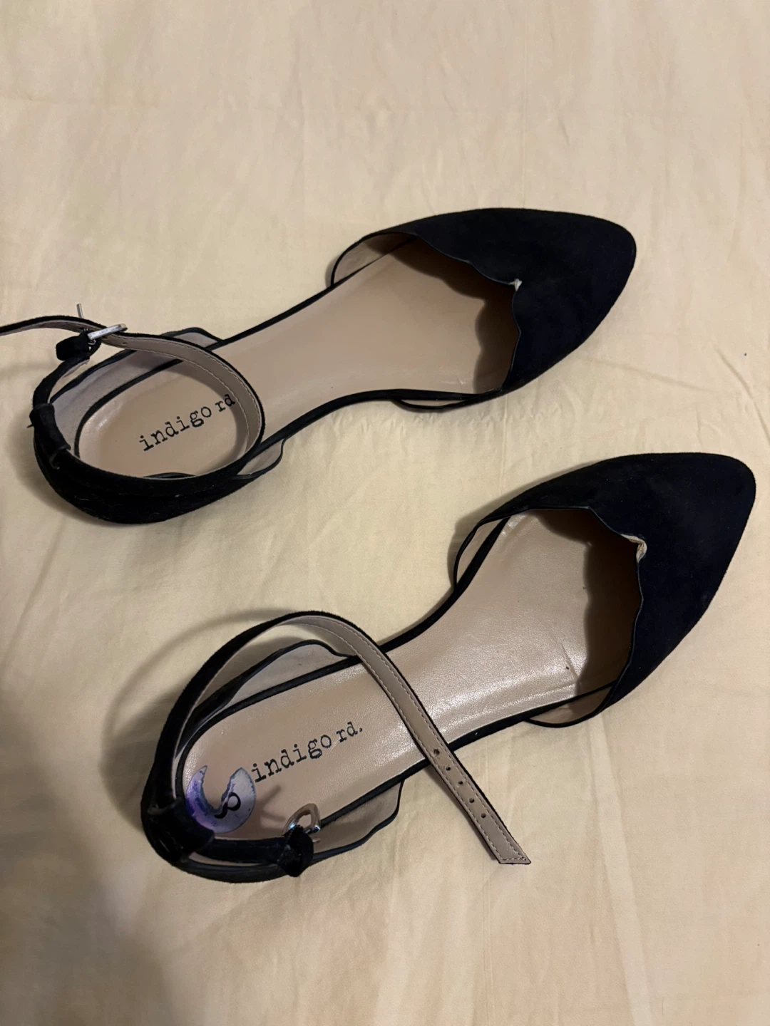 Indigo Rd. Black Suede Ballet Flats - Size 8.5M