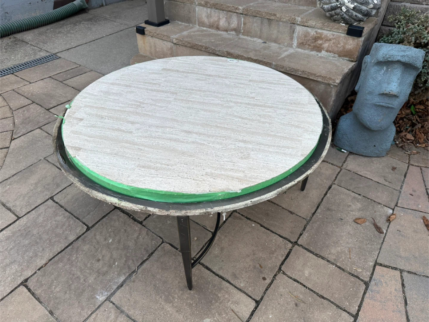 Bernhardt Cocktail Table – Solid Stone Top