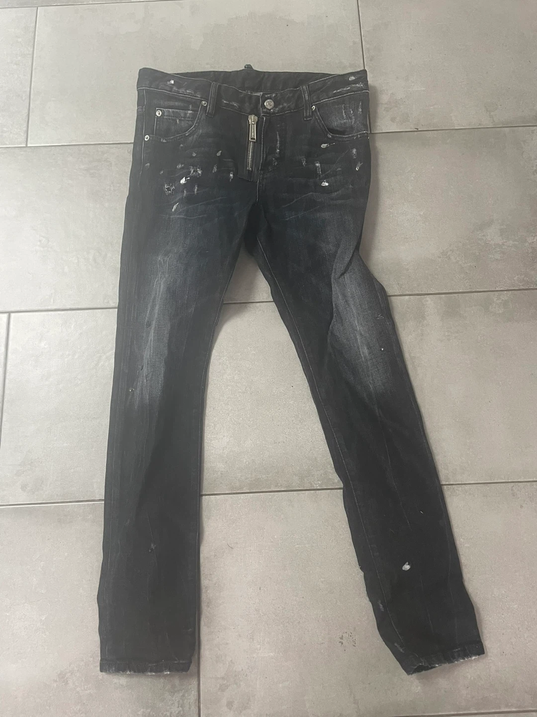 DSQUARED2 Cool Girl Jean Women's Size 38 Black Distressed Denim