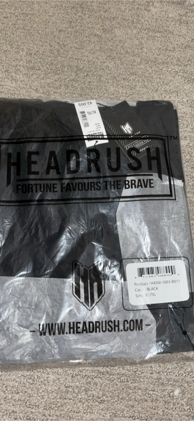 HEADRUSH Black Graphic T-Shirt XL/TG - photo 3