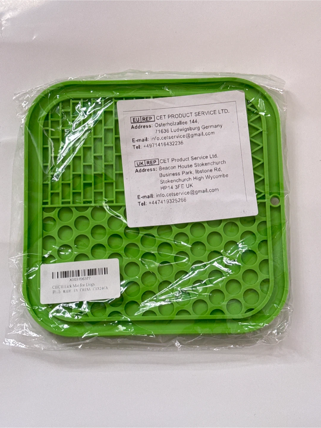 Green Dog Lick Mats With Suction Cups