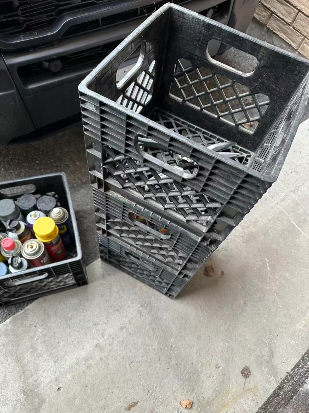 Black Milk Crate - Plastic - photo 2