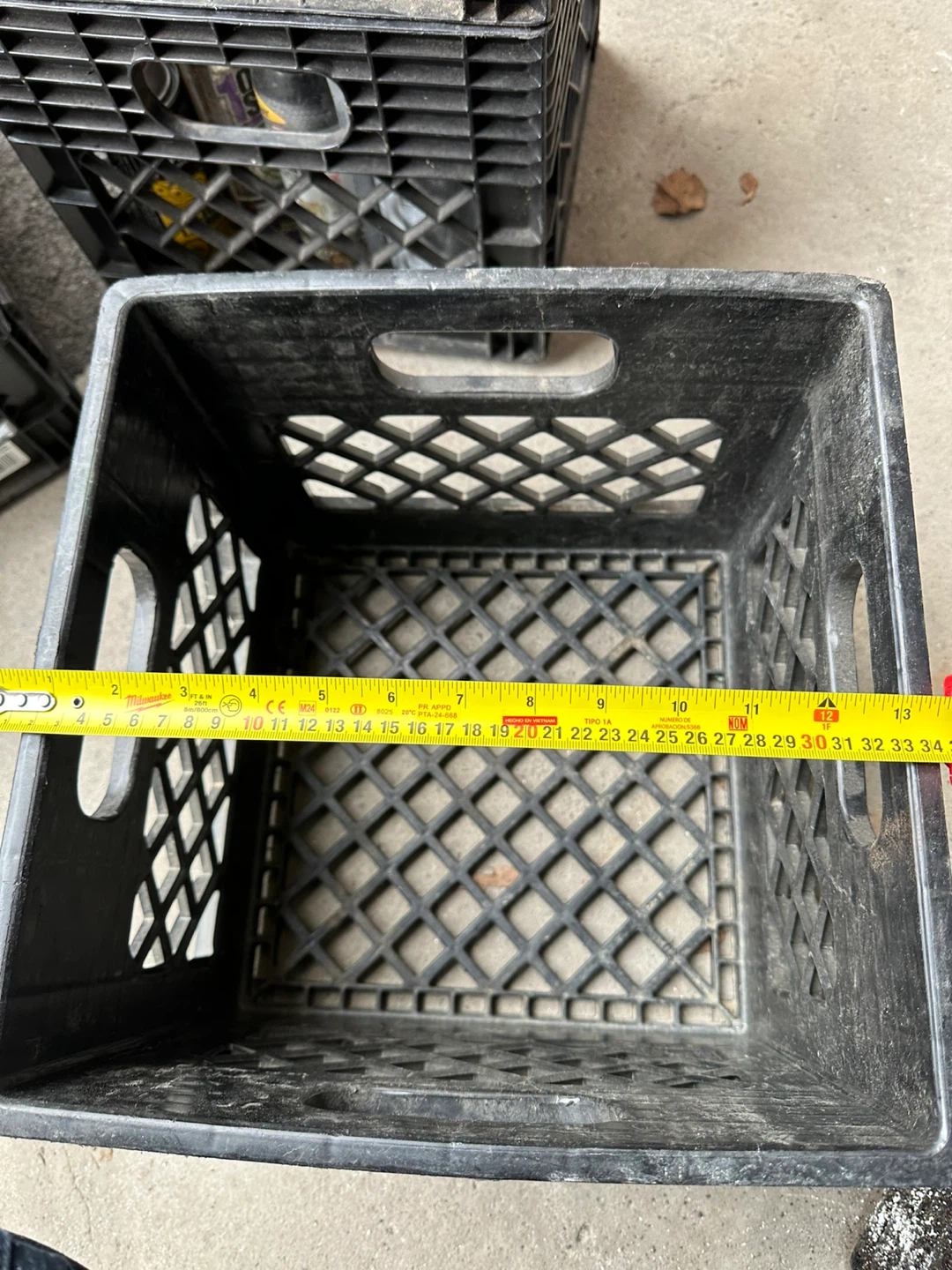 Black Milk Crate - Plastic - photo 4