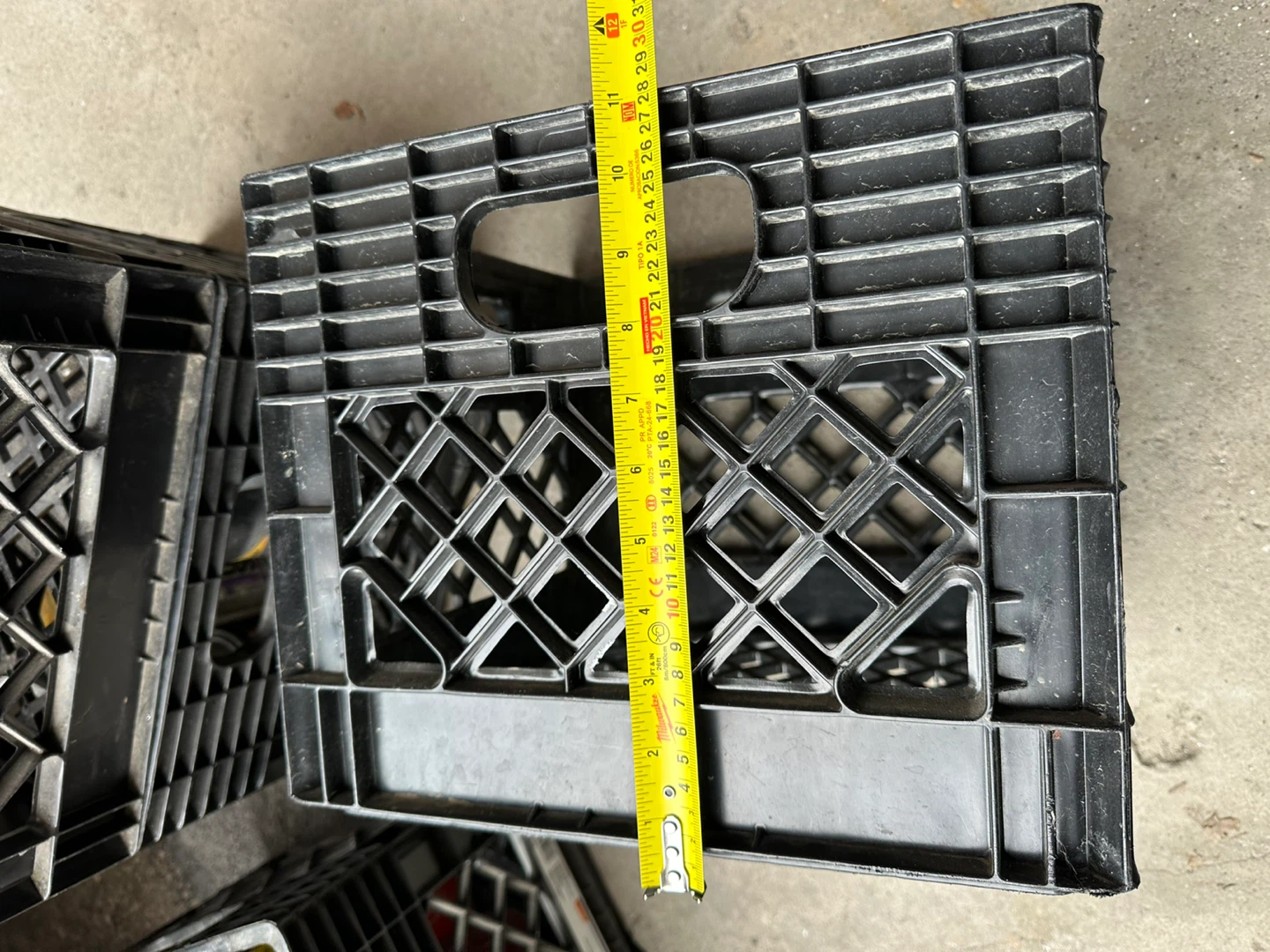 Black Milk Crate - Plastic - photo 5