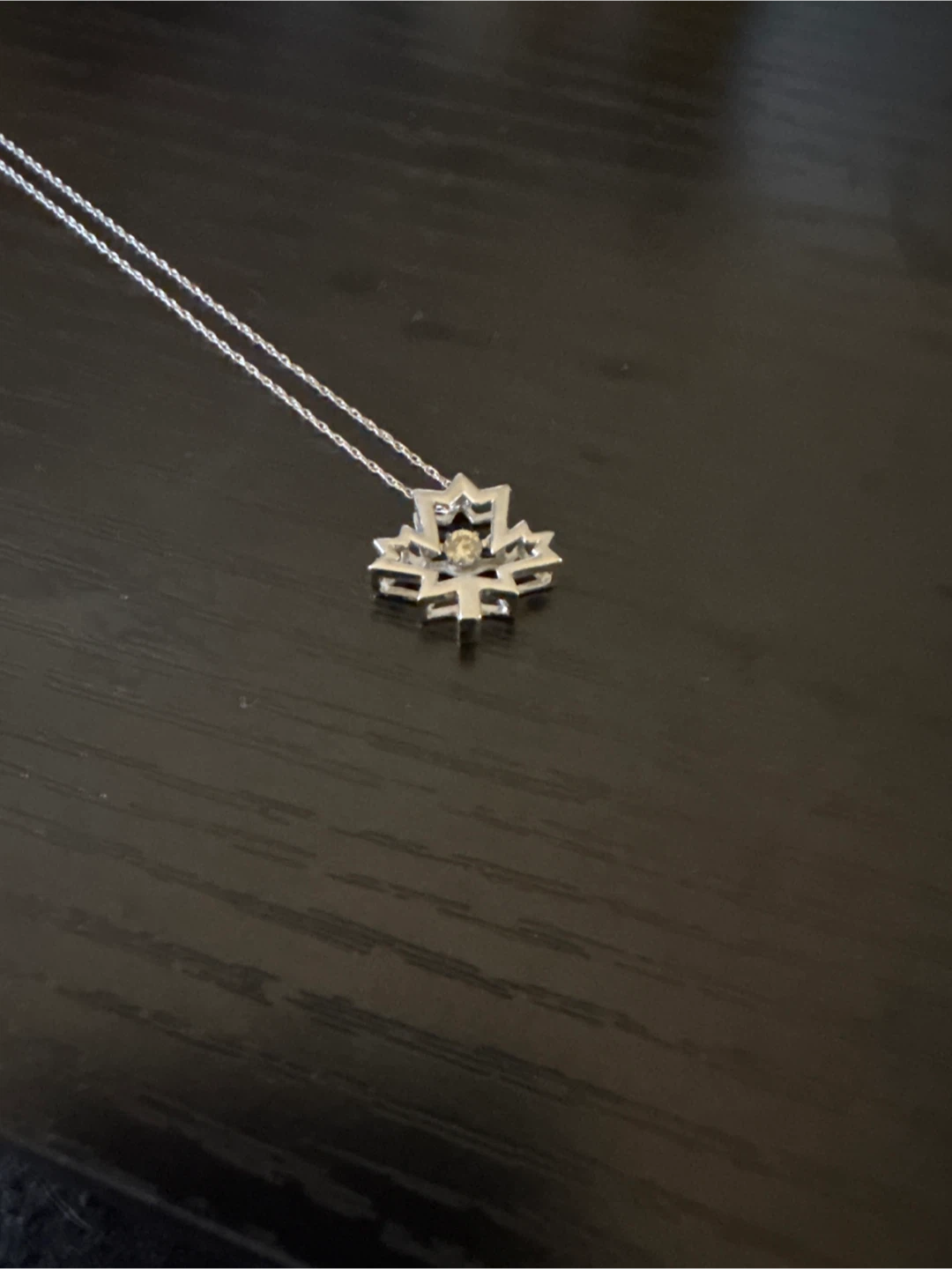 Sterling Silver Maple Leaf Necklace - photo 3