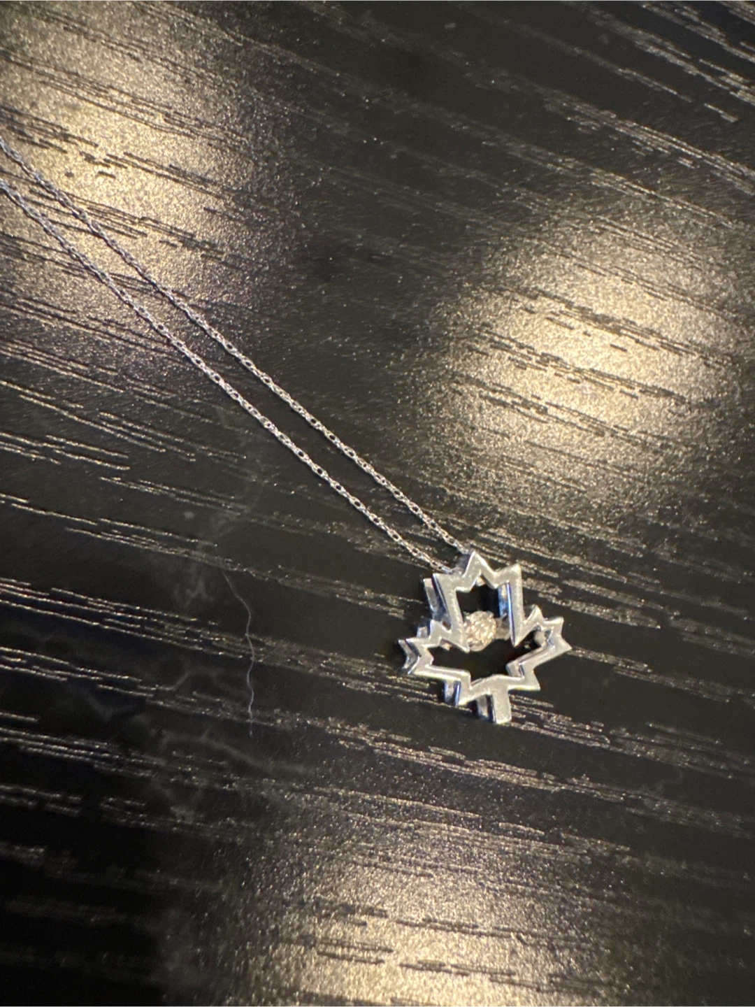 Sterling Silver Maple Leaf Necklace - photo 2