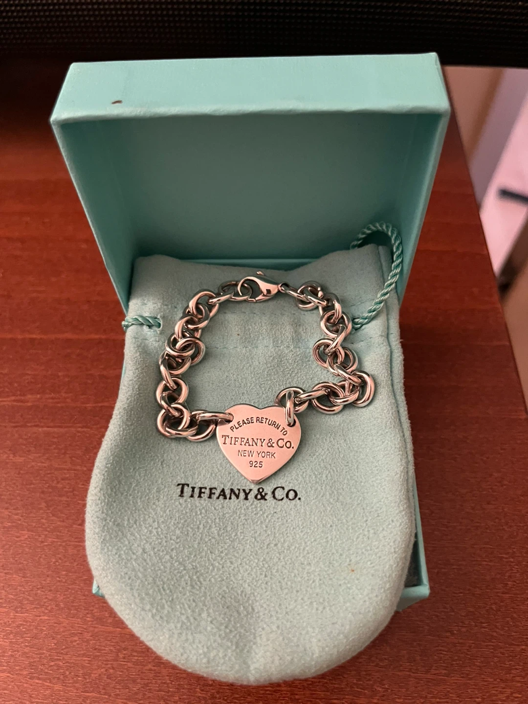 Tiffany & Co. Sterling Silver Heart Tag Bracelet