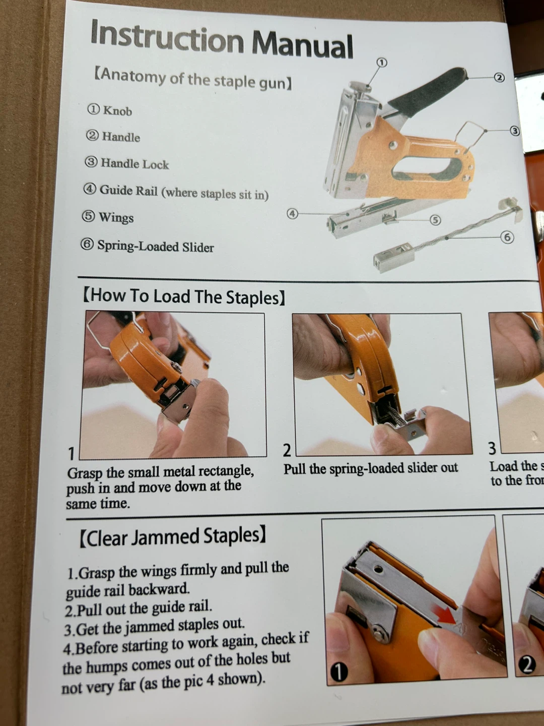 Orange Staple Gun with Yellow Handle - photo 4